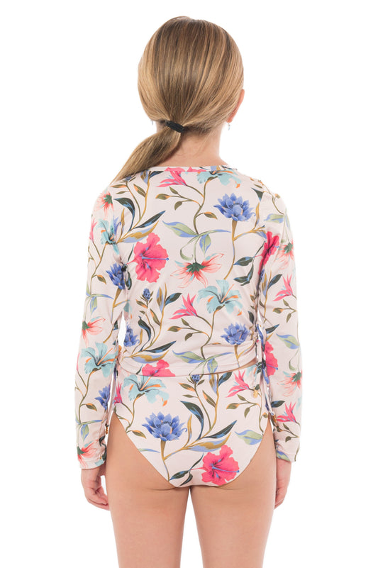 Camisa Niña Gaia Rashgard Floral Paradise