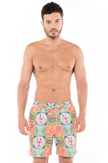 Pantaloneta Hombre Caribbean Postcards