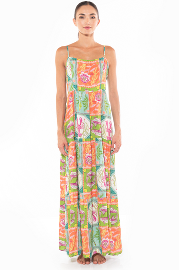 Vestido Azalea Caribbean Postcards