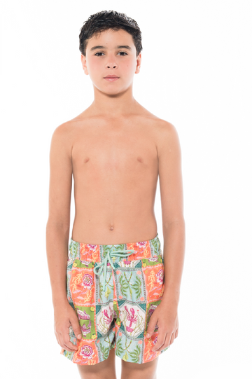 Pantaloneta Niño Caribbean Postcards