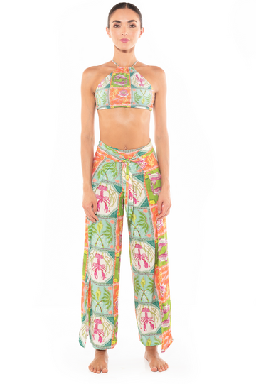 Pantalón Mariposa Caribbean Postcards