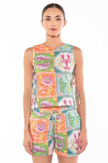 Camisa Georgia Caribbean Postcards