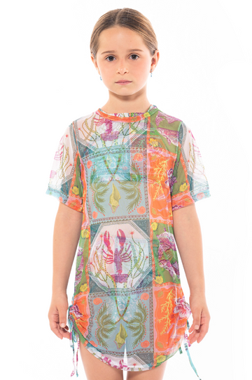 Vestido Niña Magnolia Caribbean Postcards