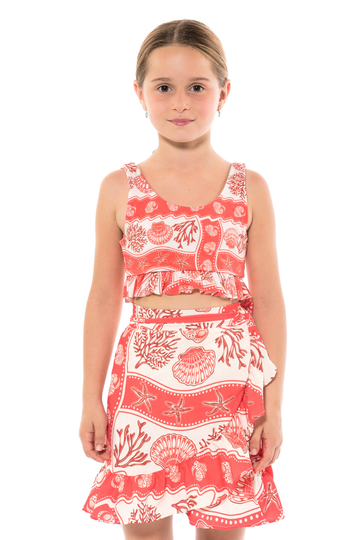 Falda Niña Pepita Coastal Dream