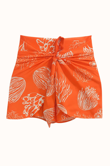 Short Mariposa Coral Naranja