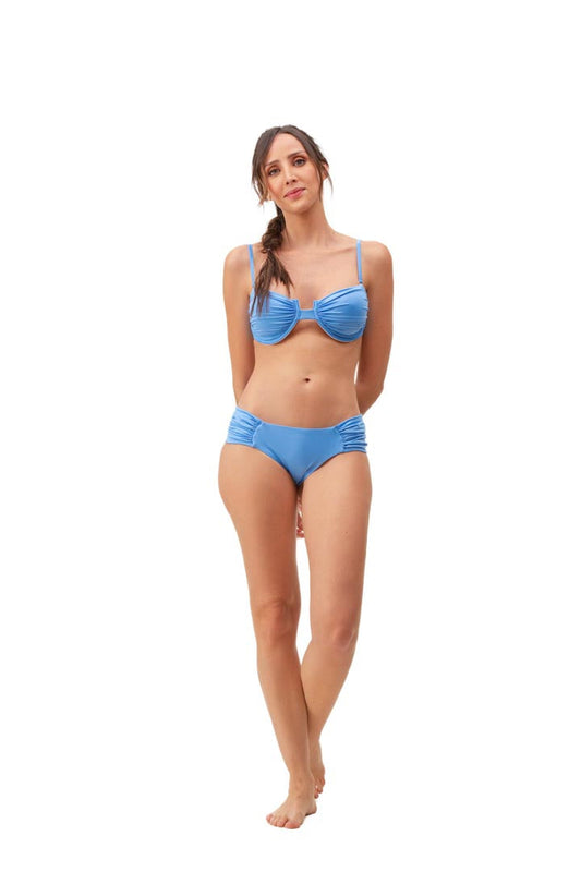 Top Anastasia Azul Unicolor