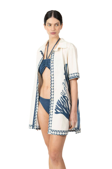 Alma Shirt | Coral Waves
