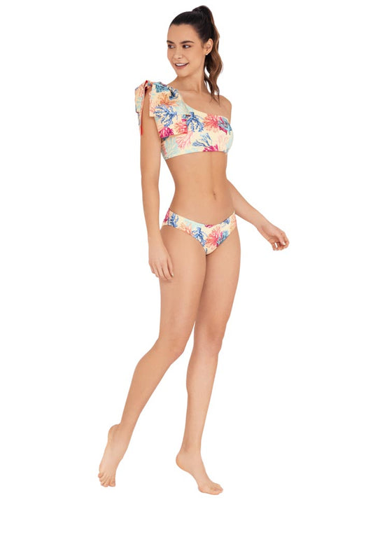 Laura Top Coral Amarillo
