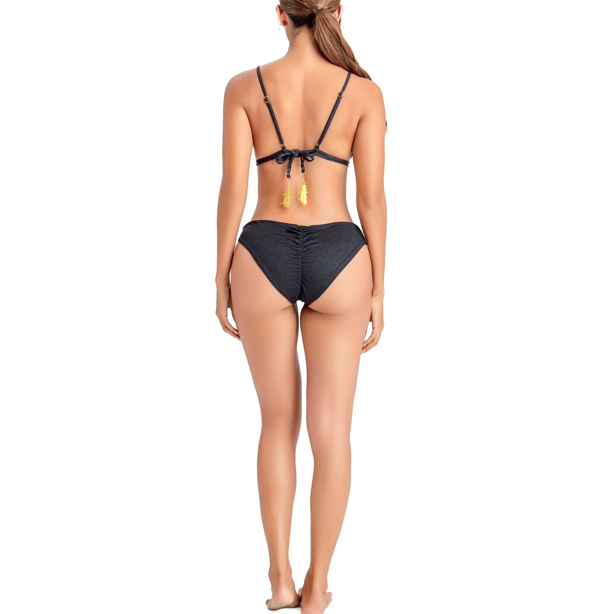 Bottom Alejandra Negro Unicolor