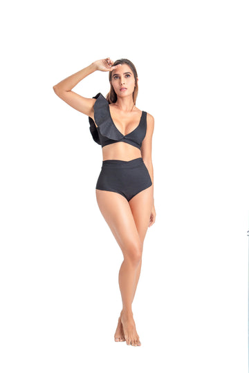 Bikini  Milagros Negro Unicolor
