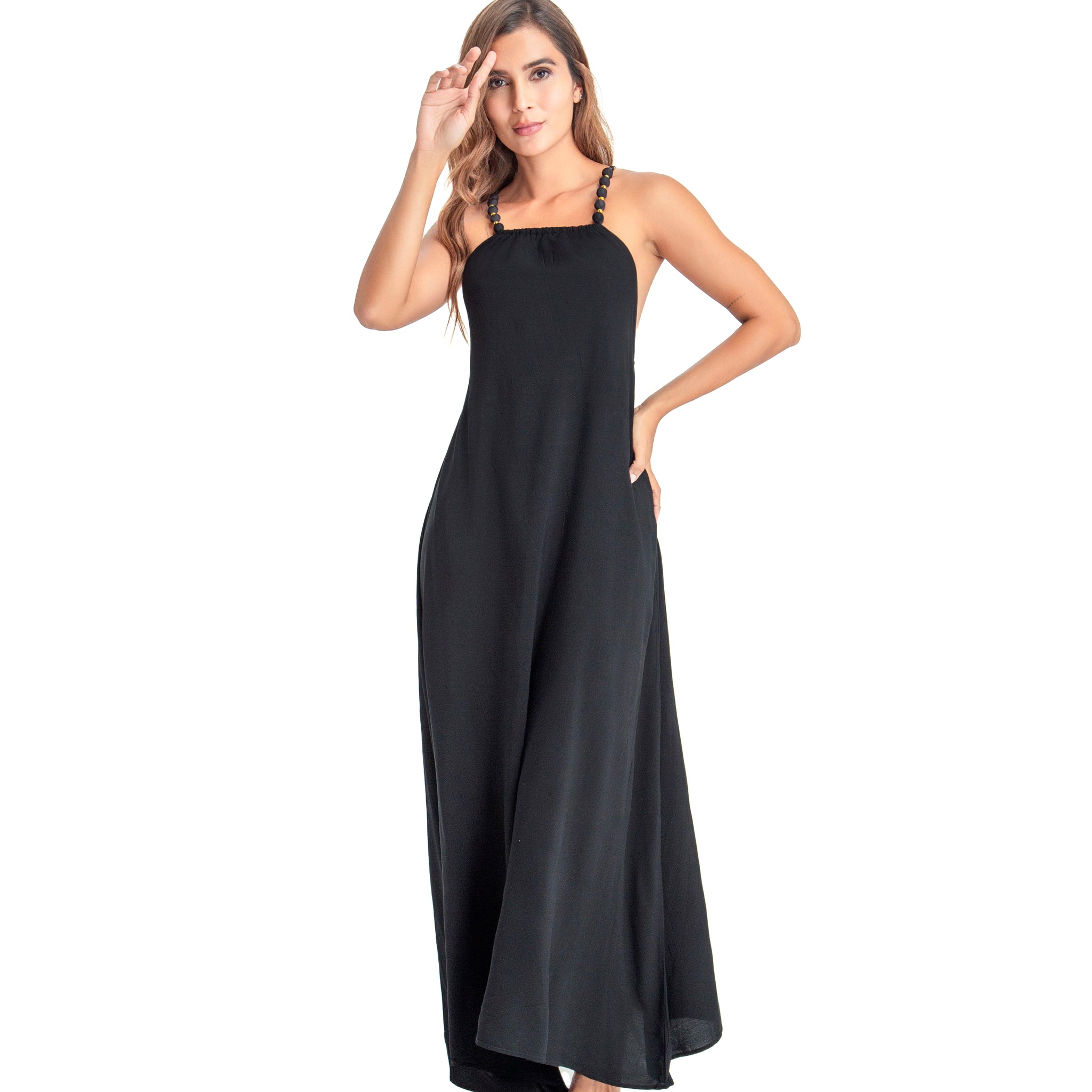 Vestido Mime Negro Unicolor