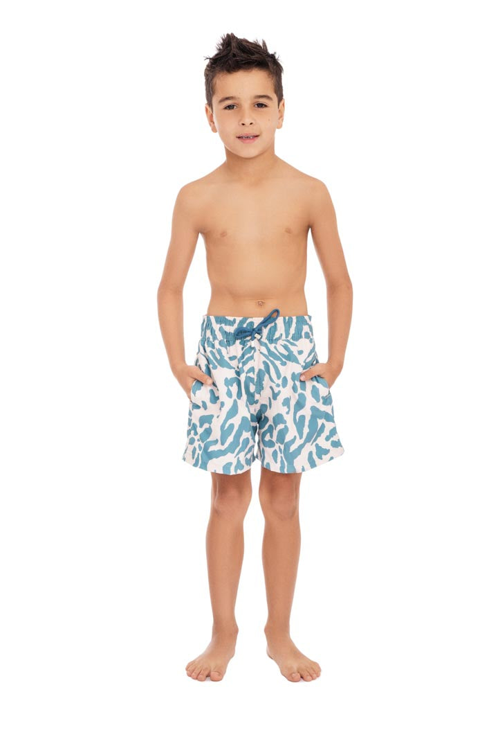Pantaloneta Niño Animal Print Azul