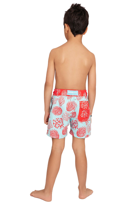 Pantaloneta Niño Coral Verde