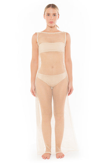 Vestido Claudia Ivory Unicolor