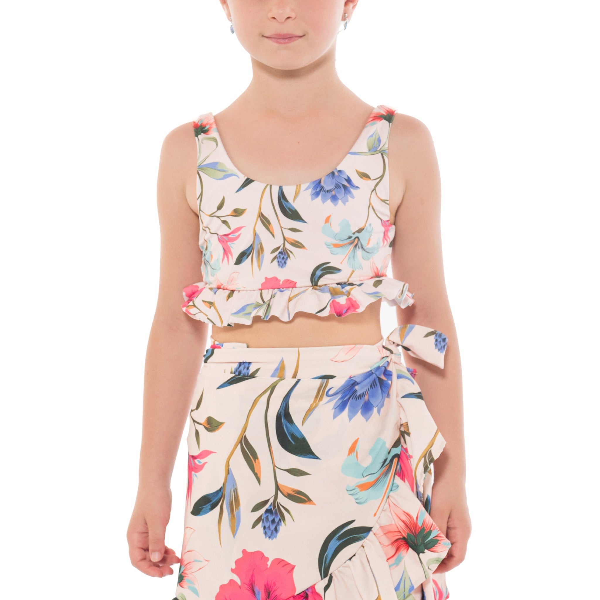 Falda Niña Pepita Floral Paradise