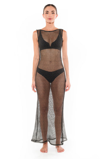 Vestido Claudia Negro Unicolor