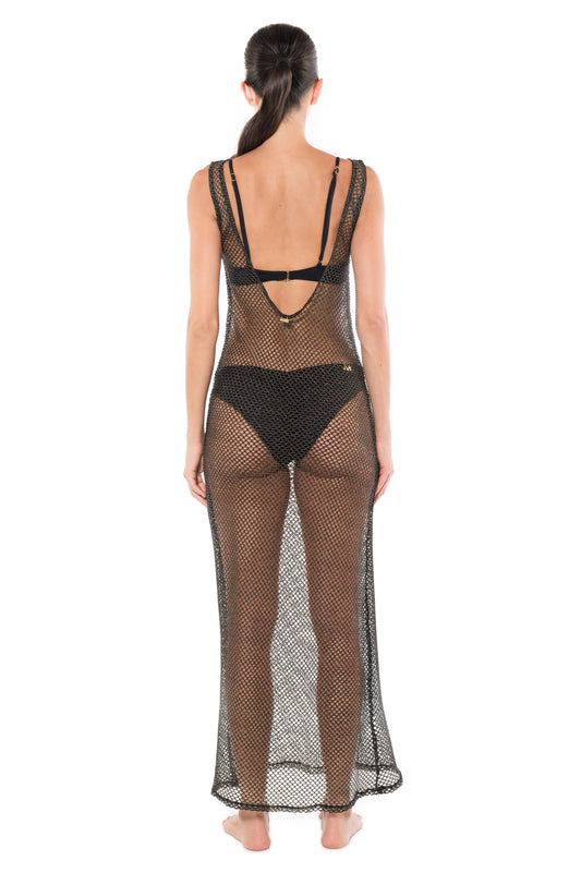 Vestido Claudia Negro Unicolor