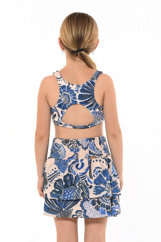 Falda Corta Niña Hanna Ocean Escape