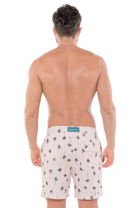 Pantaloneta Hombre Black and White