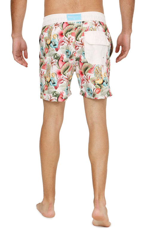 Pantaloneta Hombre Pajaros Marfil