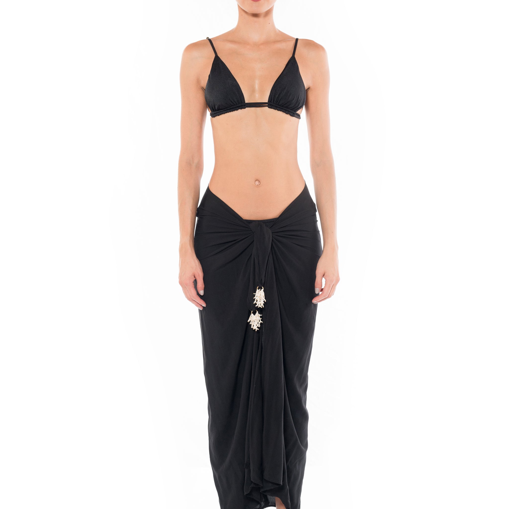 Pareo Touch Negro Unicolor