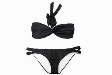 Greta Top Negro - blanco